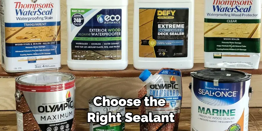 Choose the Right Sealant