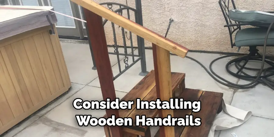 Consider Installing Wooden Handrails