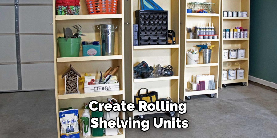 Create Rolling Shelving Units