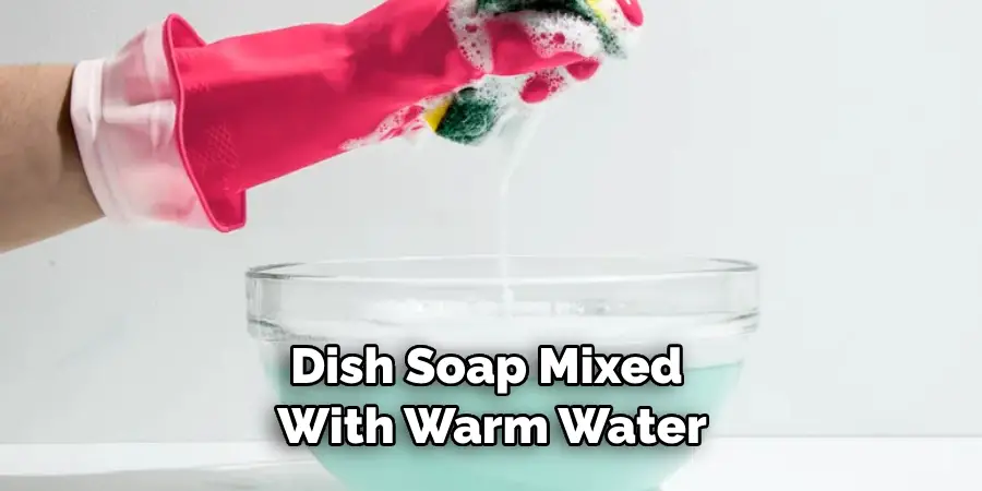 Dish Soap Mixed With Warm Water