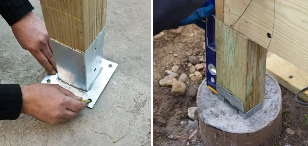 How to Anchor a Wood Post to Concrete
