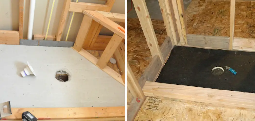 How to Build a Shower Pan on Plywood Floor