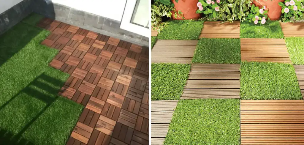 How to Install Deck Tiles on Grass