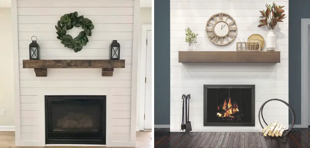 How to Shiplap a Fireplace