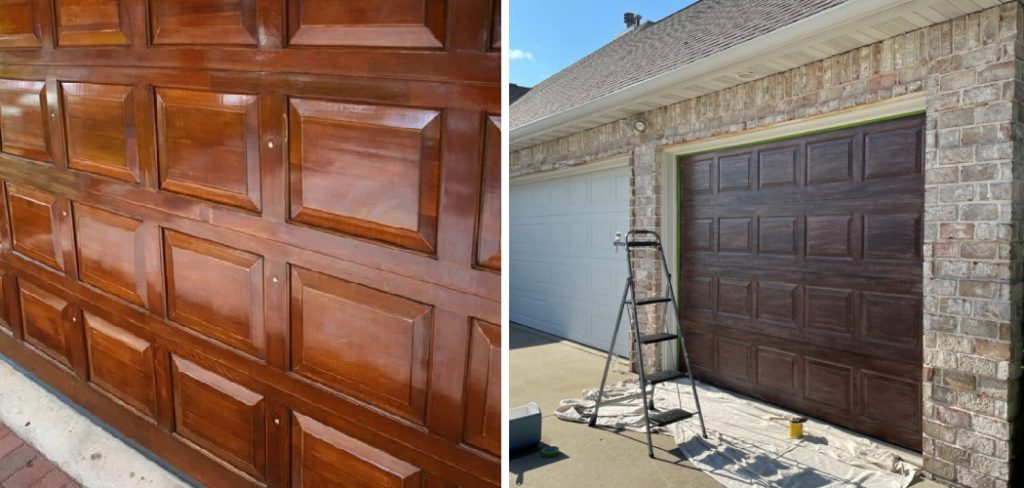 How to Stain a Garage Door