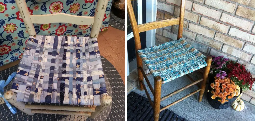 How to Weave a Chair Seat Fabric Strips
