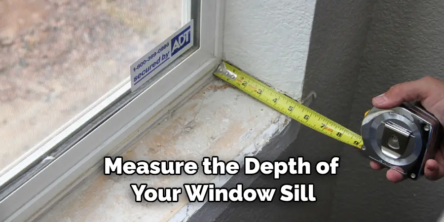 Measure the Depth of Your Window Sill