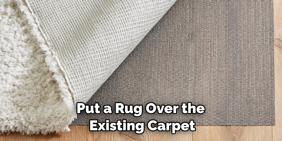 Put a Rug Over the Existing Carpet