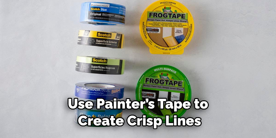 Use Painter’s Tape to Create Crisp Lines