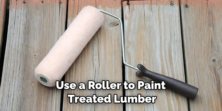 Use a Roller to Paint Treated Lumber