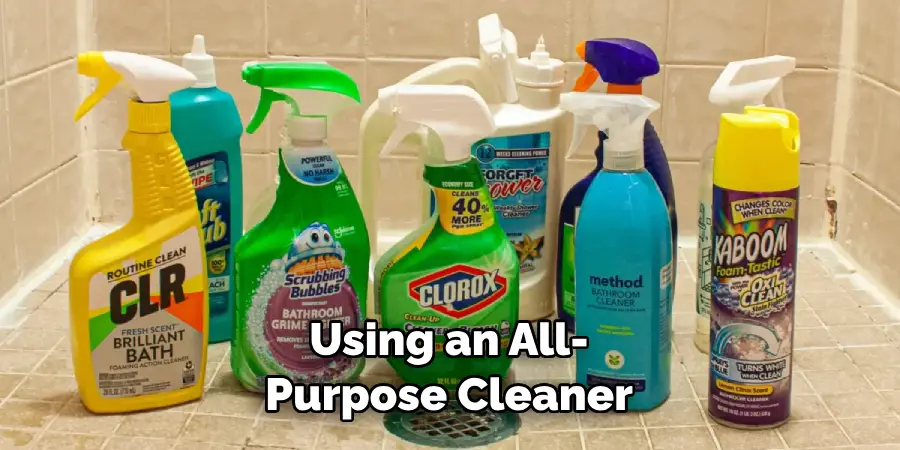Using an All-purpose Cleaner