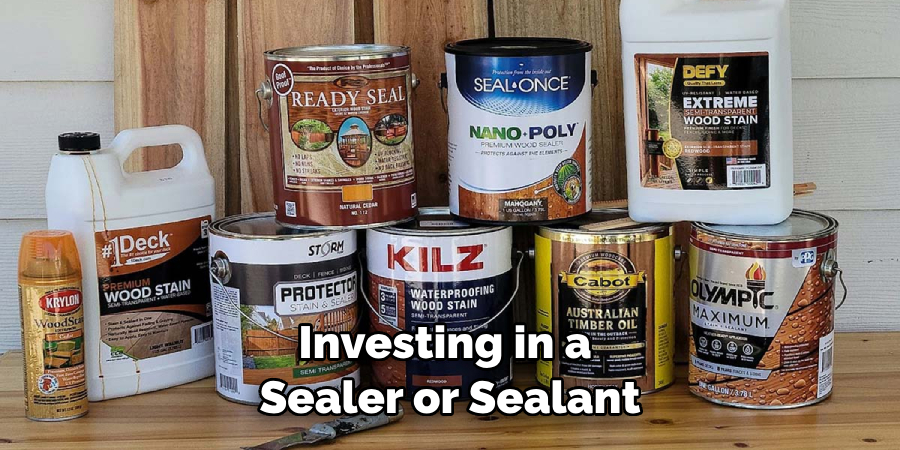 investing in a sealer or sealant