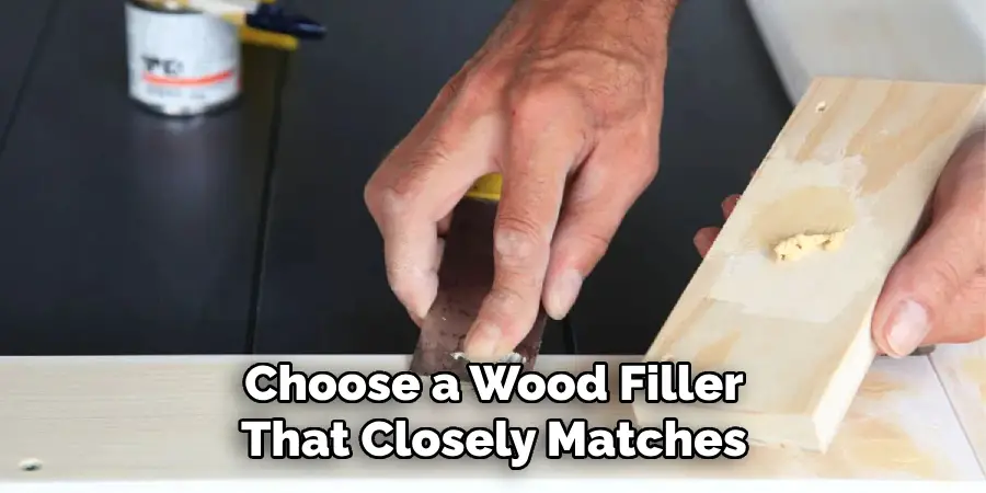 Choose a Wood Filler That Closely Matches
