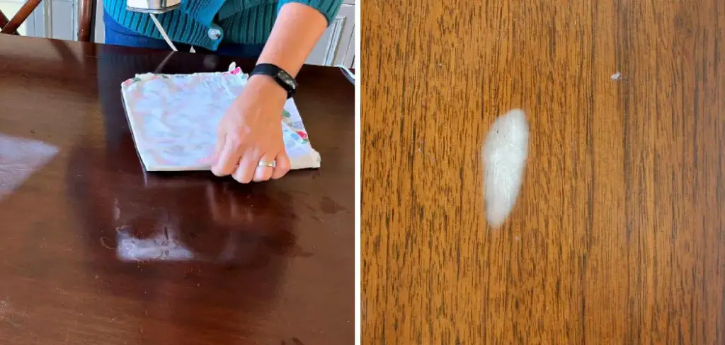 How to Get White Marks off Wood Table with Iron