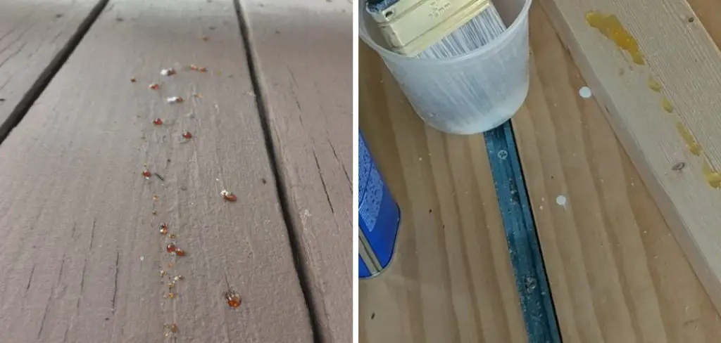How to Remove Pitch from Deck Boards