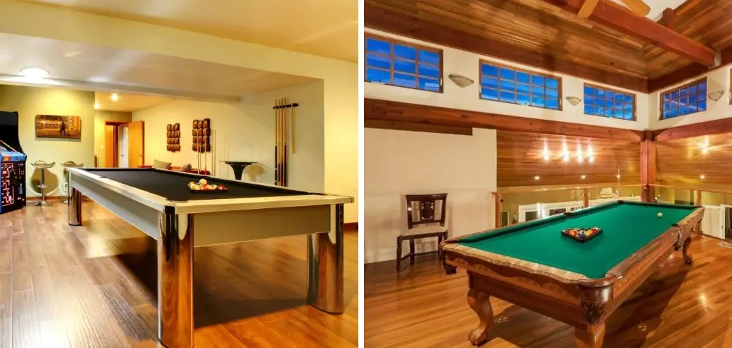How to Store a Pool Table