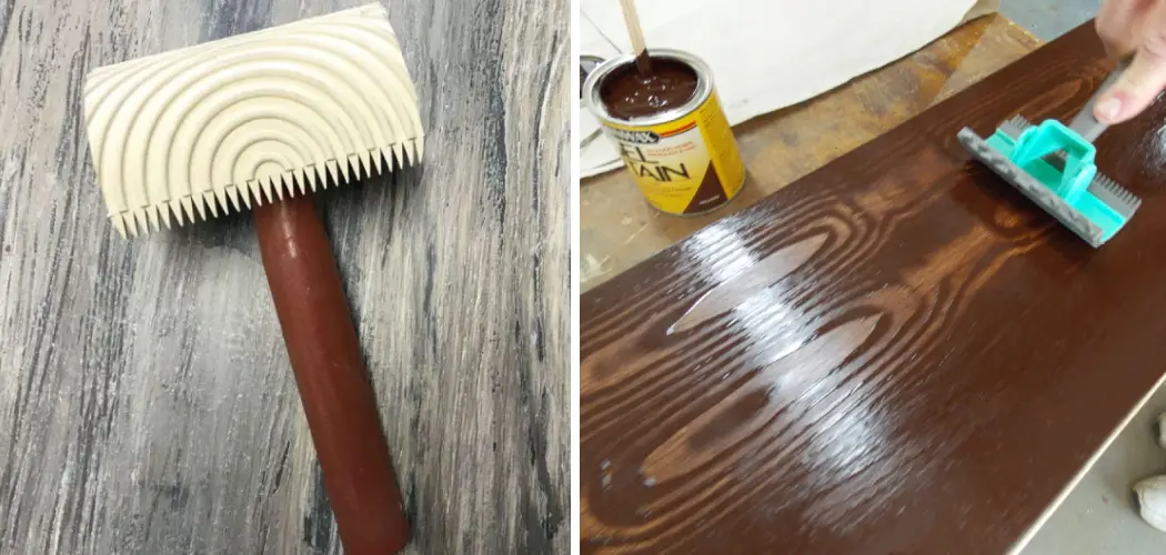 How to Use a Wood Graining Tool