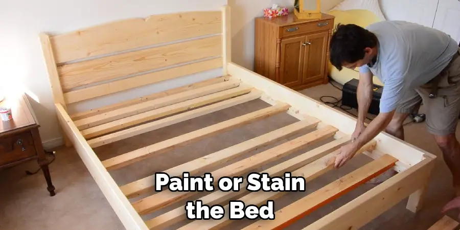  Paint or Stain the Bed