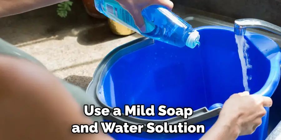  Use a Mild Soap and Water Solution