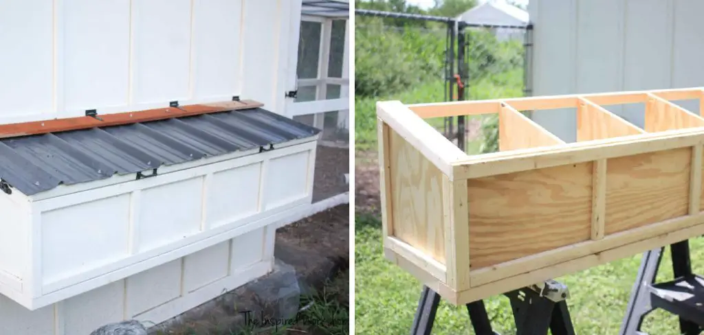 How to Build Nesting Boxes on outside of Coop