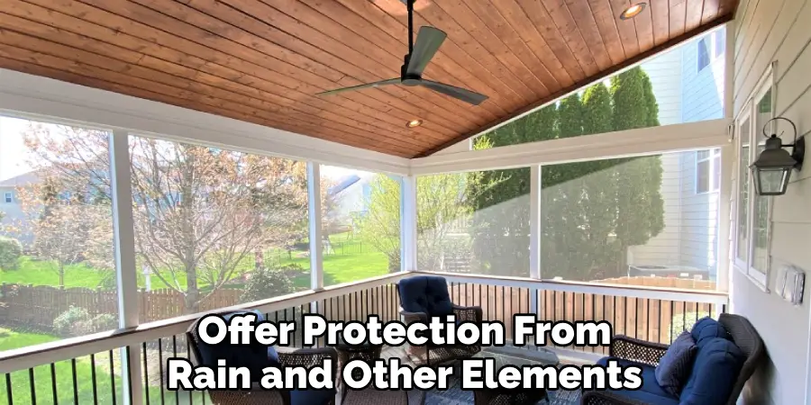Offer Protection From Rain and Other Elements