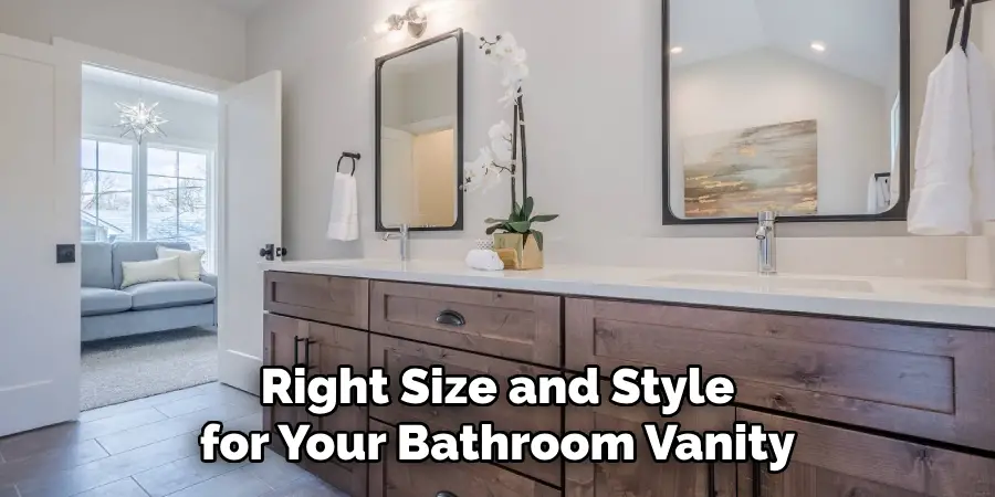 Right Size and Style for Your Bathroom Vanity