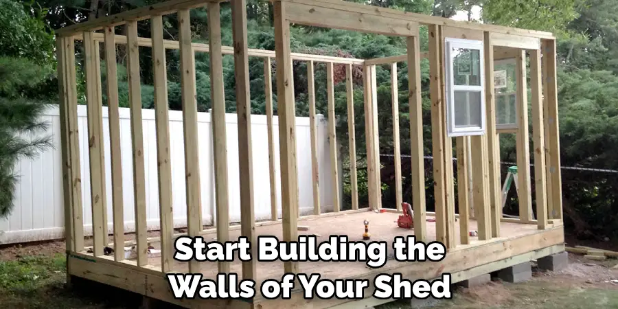 Start Building the Walls of Your Shed