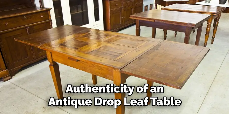 Authenticity of an Antique Drop Leaf Table