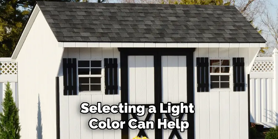 Selecting a Light Color Can Help