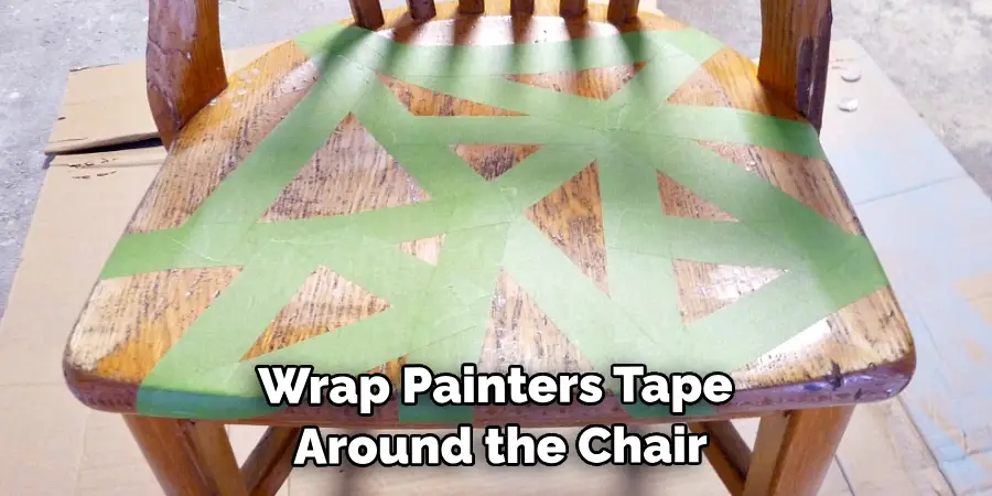Wrap Painters Tape Around the Chair