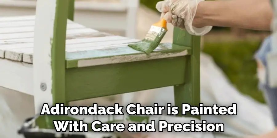 Adirondack Chair is Painted With Care and Precision