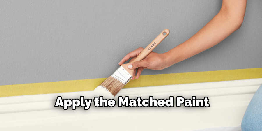 Apply the Matched Paint