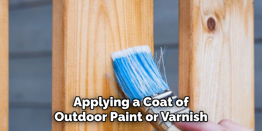 Applying a Coat of Outdoor Paint or Varnish