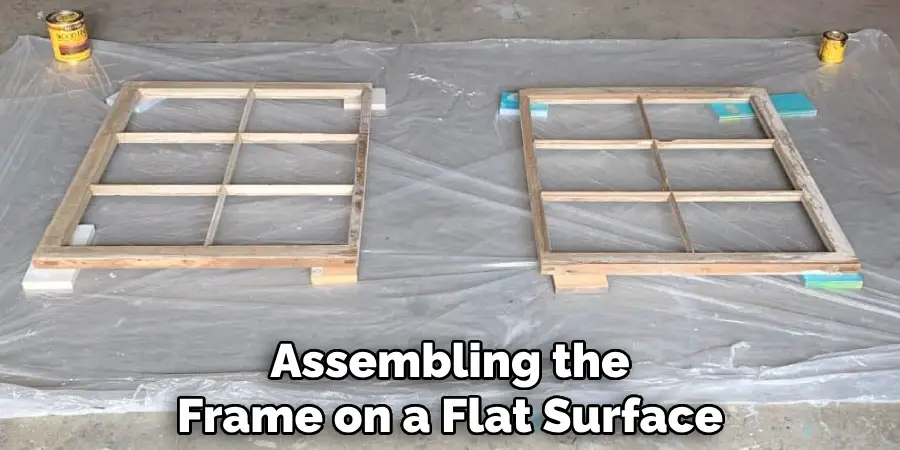 Assembling the Frame on a Flat Surface