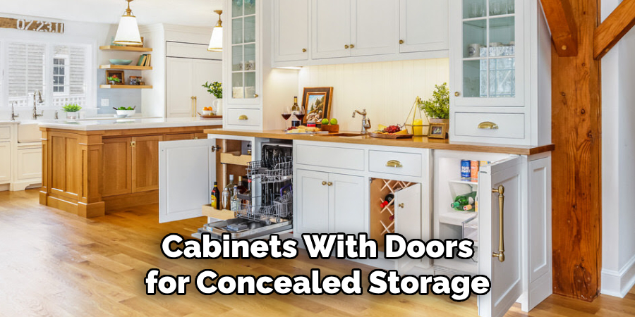 Cabinets With Doors for Concealed Storage