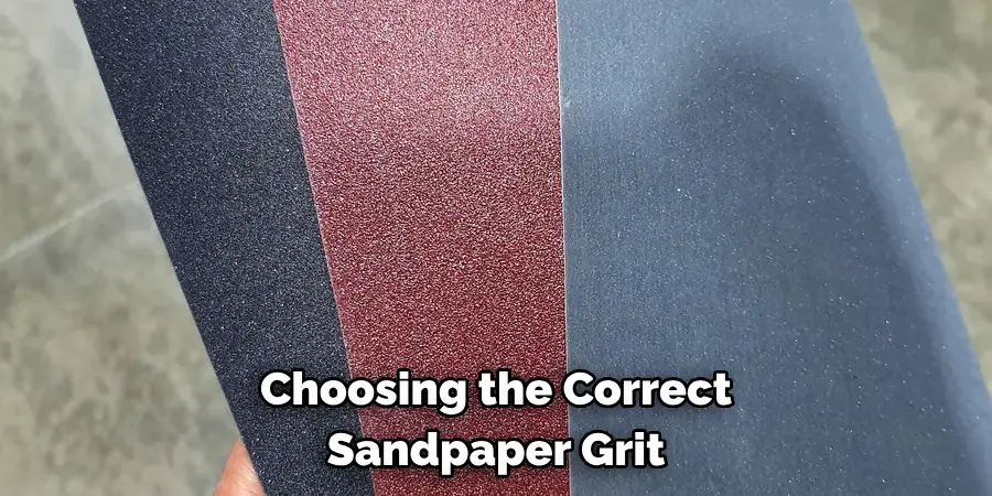 Choosing the Correct Sandpaper Grit