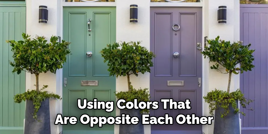 Using Colors That Are Opposite Each Other