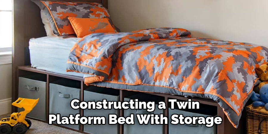 Constructing a Twin Platform Bed With Storage