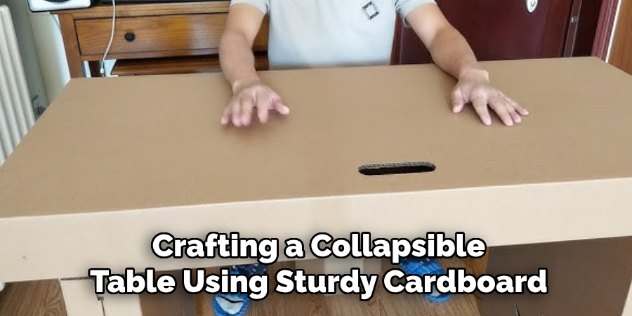 Crafting a Collapsible Table Using Sturdy Cardboard