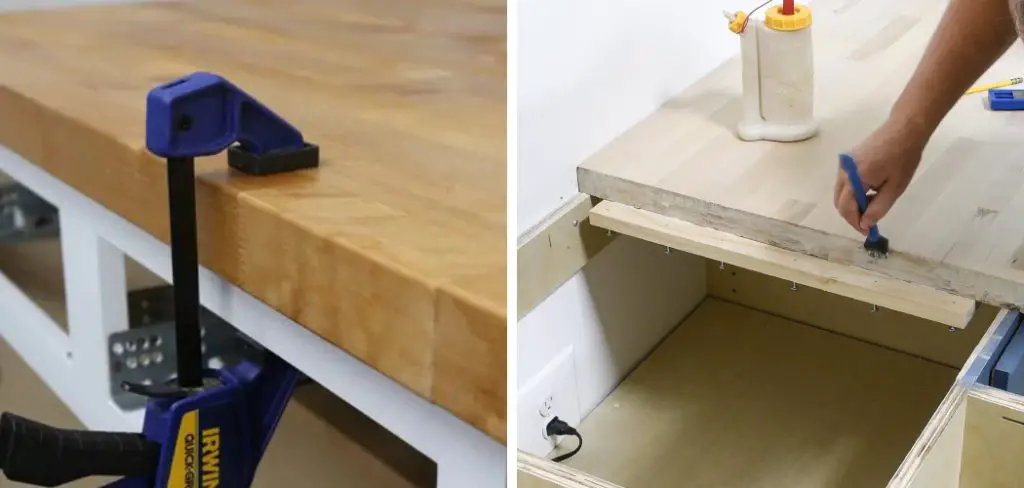 How to Attach Wood Countertop to Cabinet