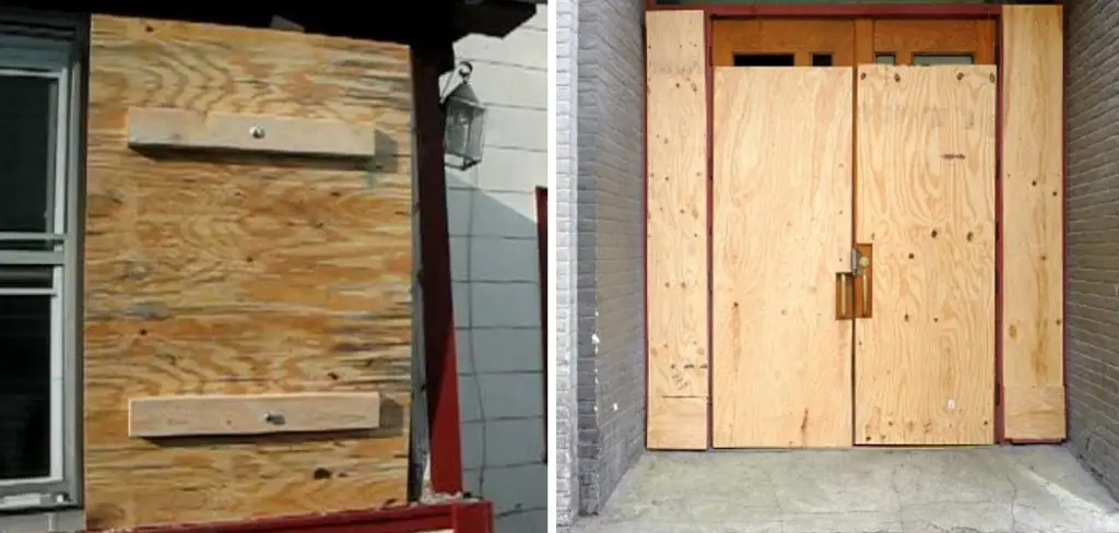 How to Board Up Sliding Glass Doors With Plywood
