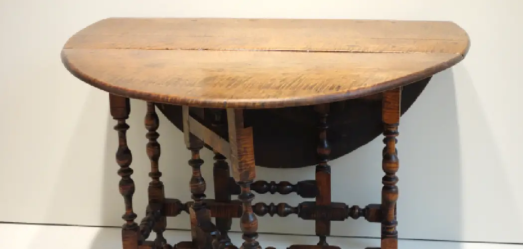 How to Date a Gate Leg Table