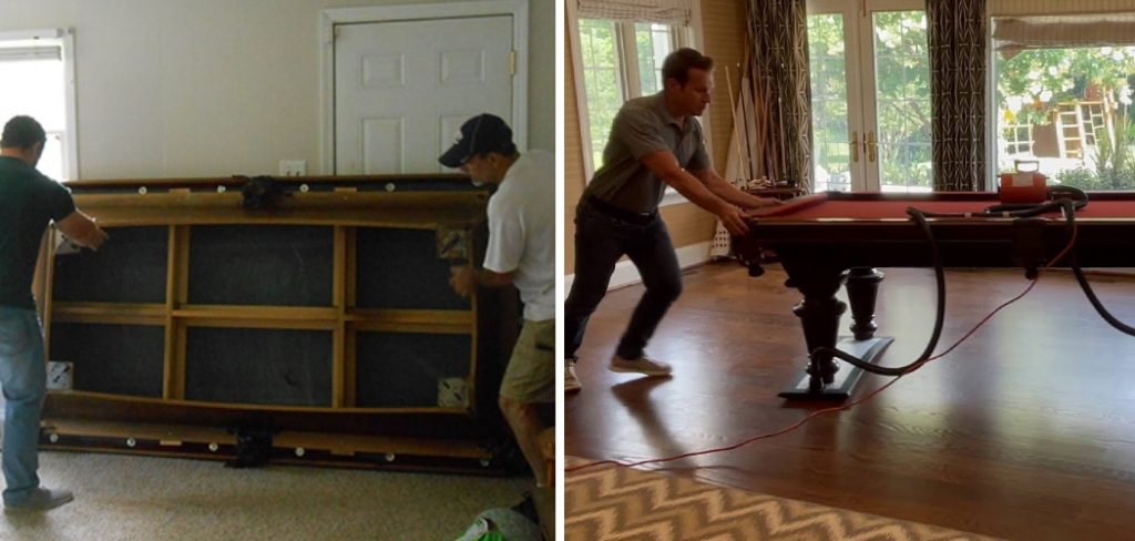 How to Move Pool Table Slate
