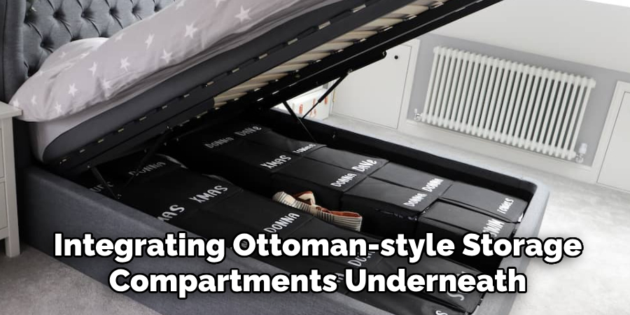 Integrating Ottoman-style Storage Compartments Underneath