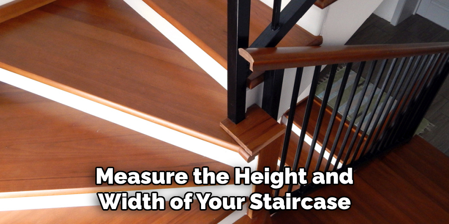 Measure the Height and Width of Your Staircase