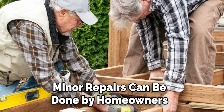 Minor Repairs Can Be Done by Homeowners