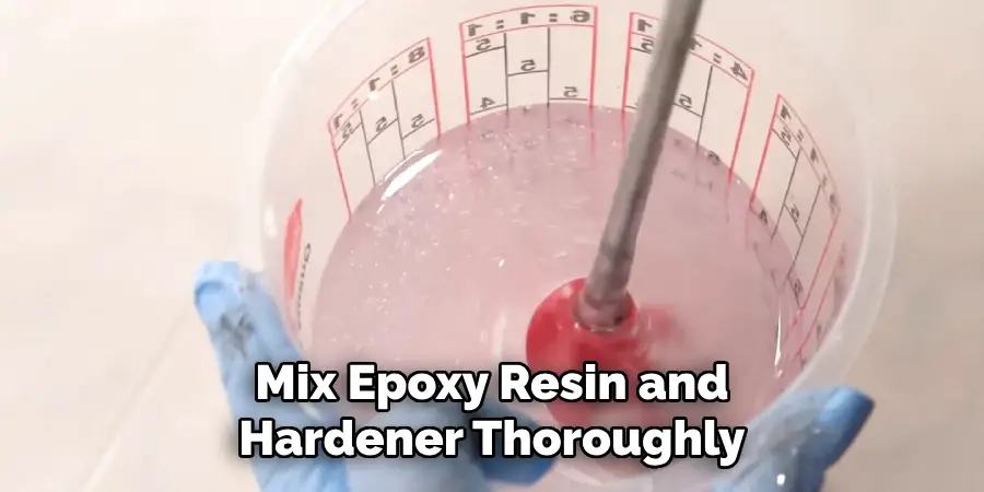 Mix Epoxy Resin and Hardener Thoroughly