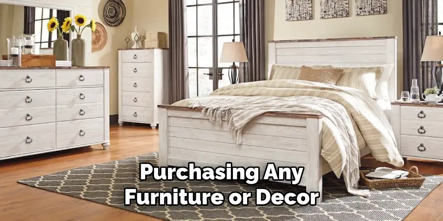 Purchasing Any Furniture or Decor