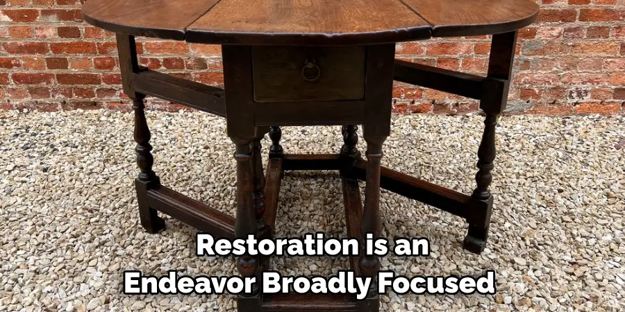 Restoration is an Endeavor Broadly Focused