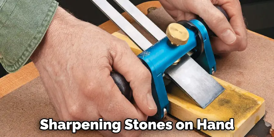 Sharpening Stones on Hand